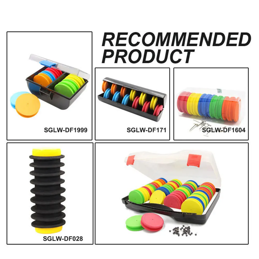 

10Pcs Fishing Leader Holder Round Plastic Winding Board Hook Keeper Mixed Color Fishing Line Organizer Winding Board