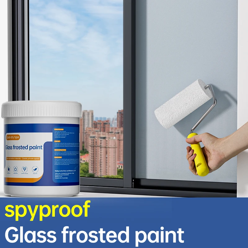 

Water-Based Glass Frosted Paint Privacy Protection Bathroom Living Room Matte Anti Peeping Paint Coating Sunscreen Glass Paint