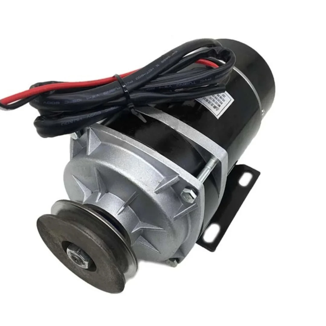 600w 24V / 36V / 48V DC Gear Brushed Motor Belt Pulley Gear Motor Brush Motor Electric Tricycle Motor , MY1120ZXF