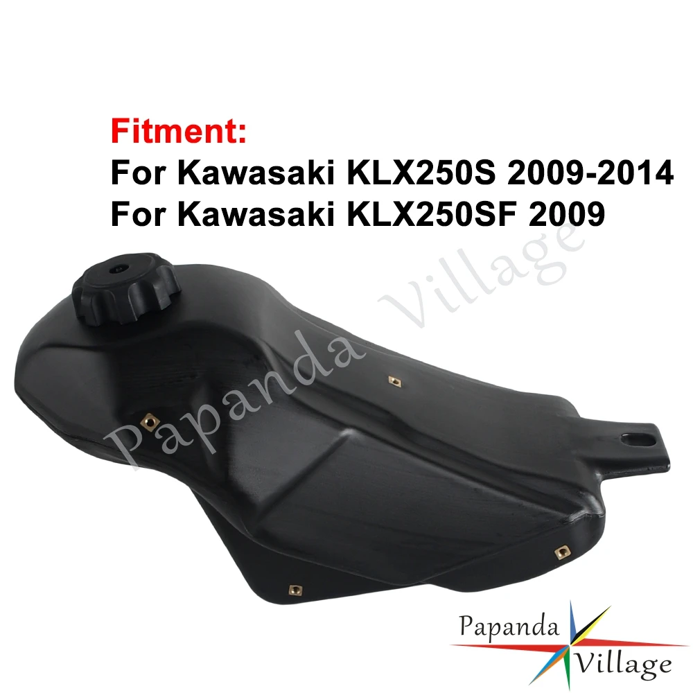 دراجة نارية خزان النفط الغاز لكاواساكي KLX250S 2009-2014 KLX250SF 2009 KLX 250S 250 SF خزانات الوقود البنزين MX إندورو الترابية دراجة الطرق غير الممهدة