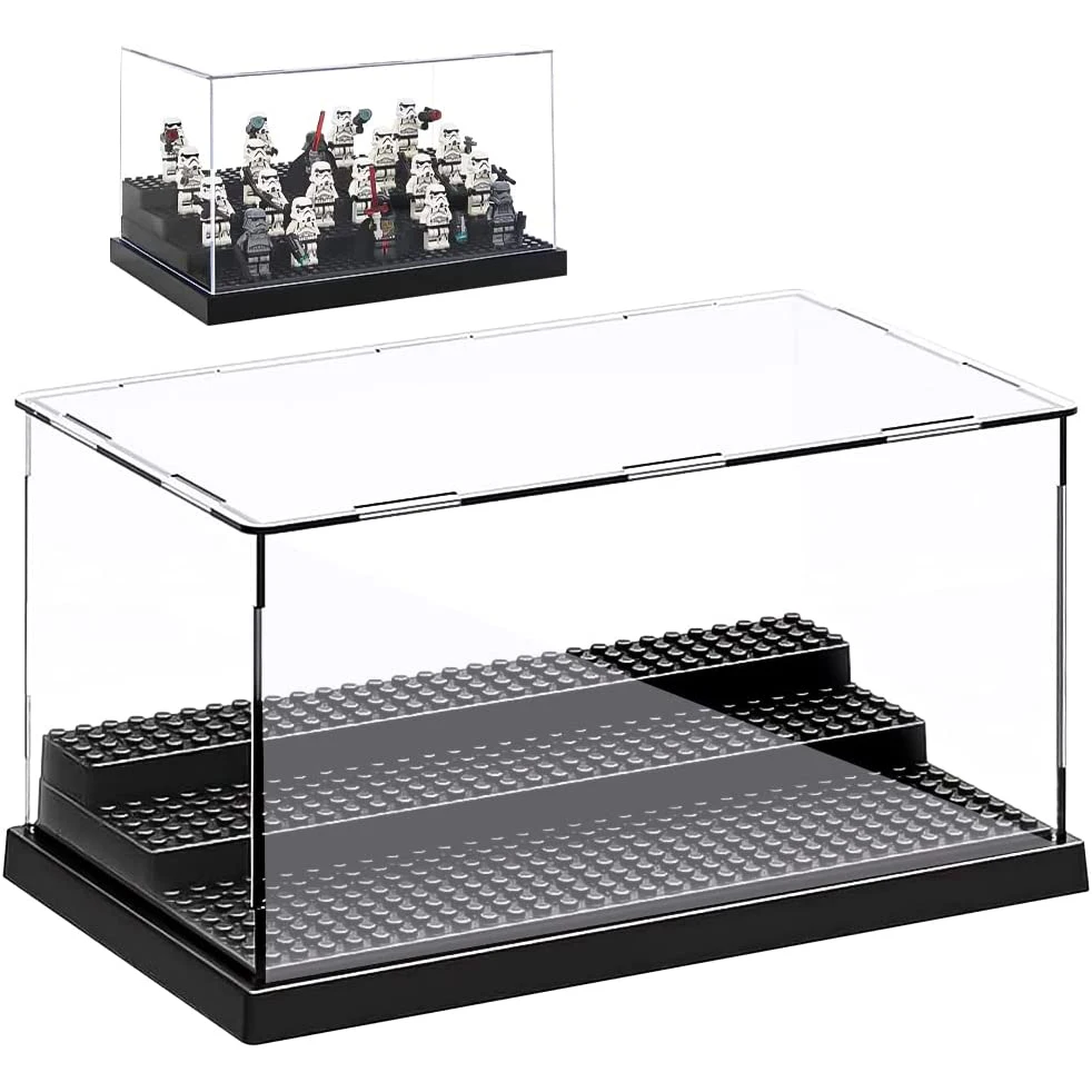 

Acrylic Transparent Dustproof Display Box Modular Building Block Particle Storage Box Suitable For Storing Toy Figurines