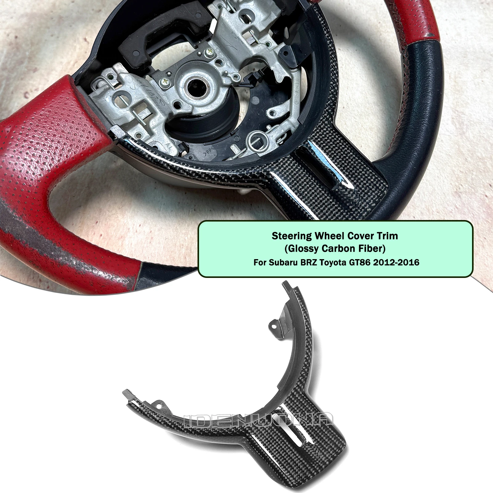 Inner Steering Wheel Cover Trim For Subaru BRZ Toyota GT86 2012 2013 2014 2015 2016