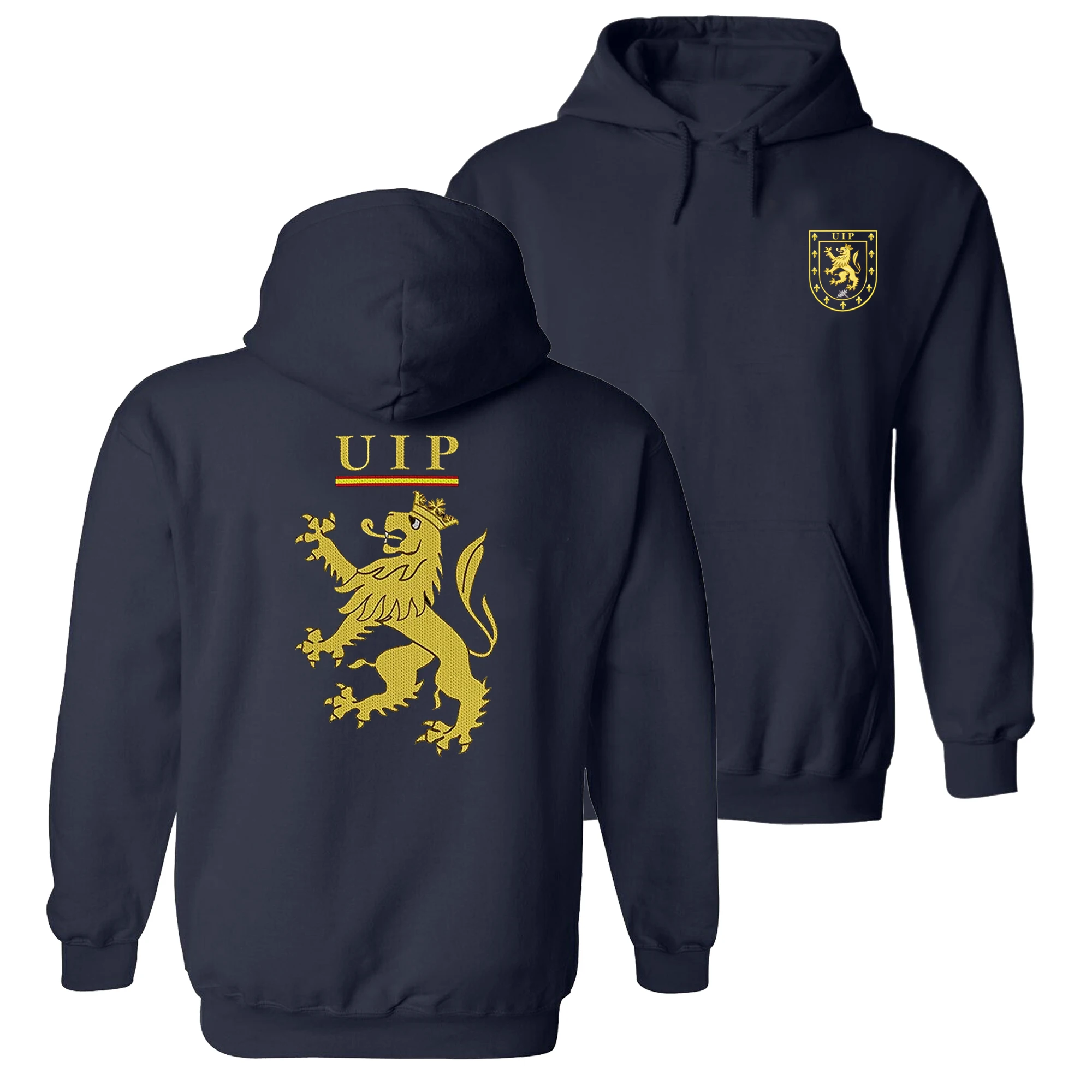 Spanish Police Nationale UIP Intervention and Riot Prevention Unit Pullover Hoodie 100% Cotton Casual Mens Sweatshirt Streetwear