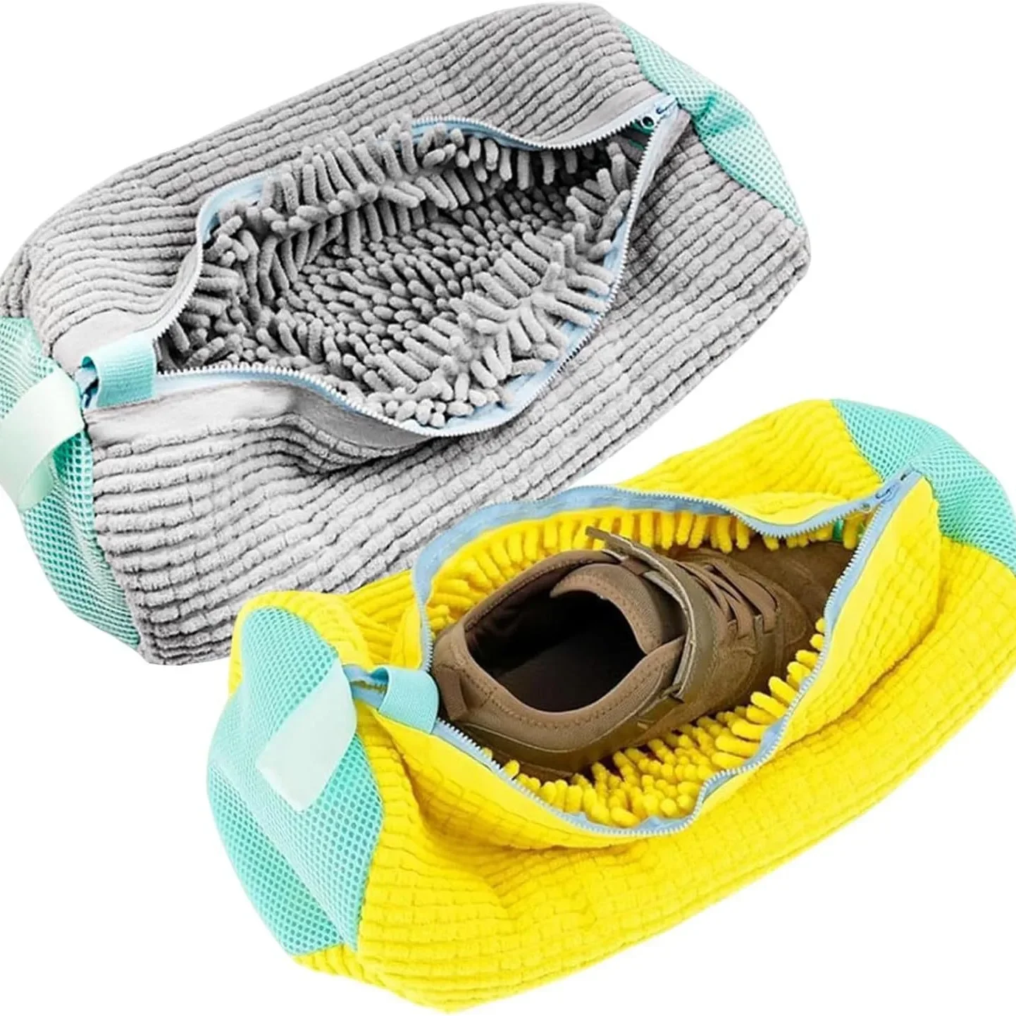 

New Wash Bag Padded Net Laundry Shoes Protector Fluffy Fibers Polyester Washing Shoes Machine Friendly Laundry Bag Drying Bags