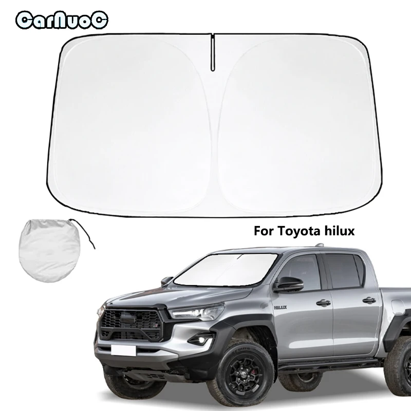 

For Toyota hilux Car Front Window Sunshade Cover Sun Shade Windshield Visor Windscreen Folding Auto UV Protection Curtain