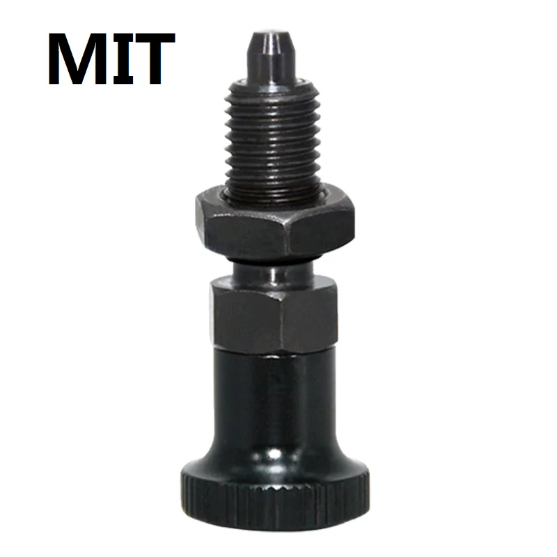 

M5 M6 M8 M10 M12 M16 Index Plunger Spring Lock Pin, Spring Indexing Plungers Aluminum Knob Plunger Fine Thread Screw in stock