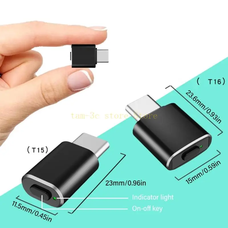 Simuladores movimiento ratón Jiggler TypeC, ratón Jiggler Mouse Mover, 1 Uds. D0UA