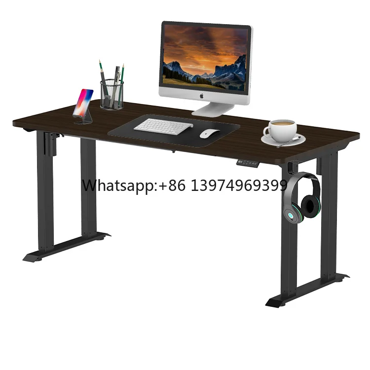 Home Office Electric 4-Legs Height Adjustable Table Workbench Lifting Stand up Desk Legs Gaming Work Desk Dual Motor Desk Frame