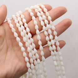 Natural shell beads Water drop Shape Punch loose beads isolation bead for Jewelry Making DIY for bracelet necklace Accessories