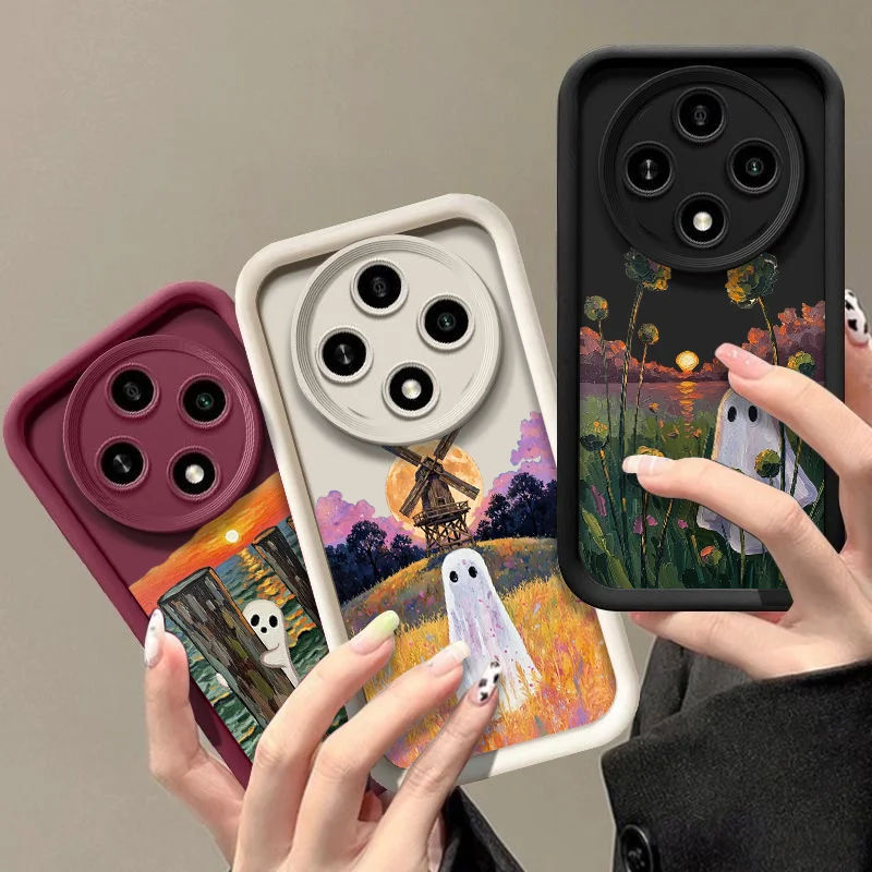 Phone Cases Motorola - Abstrakte Niedliche Geister-Muster Handyhülle für Motorola