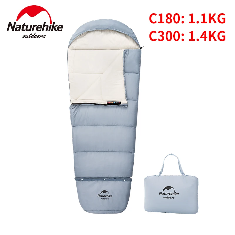 

Naturehike Outdoor Children Sleeping Bag 12℃~-8℃ Mummy Down Cotton Sleeping Bag Spliceable Ultralight Baby Soft Sleeping Bag