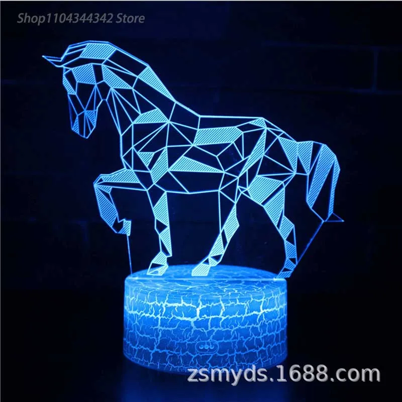 3D อะคริลิคส่องสว่าง Ma Xiao night light,สร้างสรรค์ของขวัญแม่ลูกไฟตกแต่งสําหรับห้องนั่งเล่นและห้องนอน,USB Ambient Li