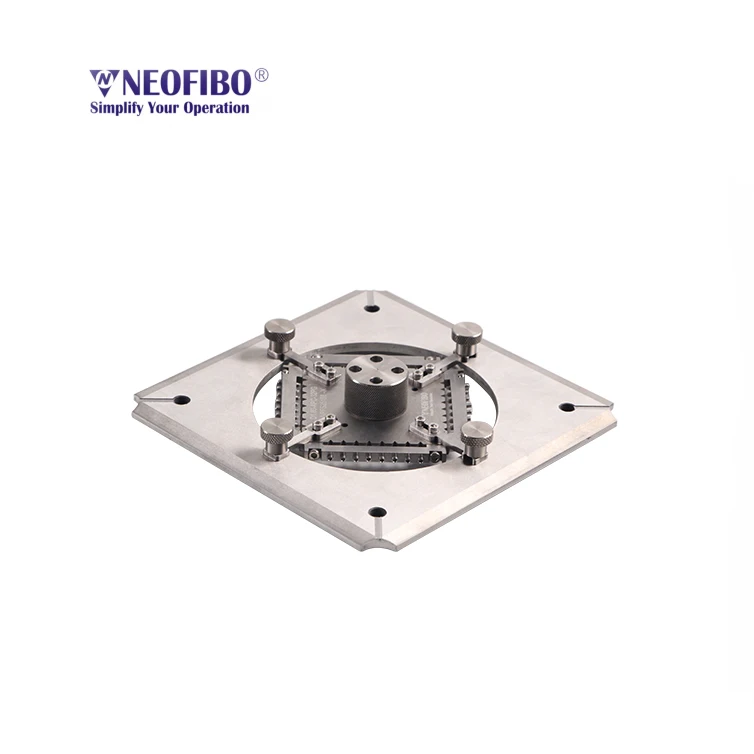 Precision Four-Corner Pressurized Polishing Fixture: Capillary Jig Holder for Flawless Finishing on Fiber Optic Ferrules