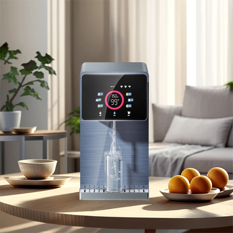 3-Stage Mini UV Smart Electric Countertop Water Purifier Portable Home Hotel RO System Hot Reverse Osmosis Plastic Home Hotel