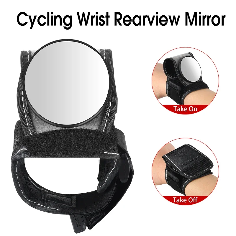 AliExpress HD Bicycle Rearview Mirror, Arm Wrist Strap, Safety Rear View, Cycling Accessories, MTB, Road Bike Mirrors