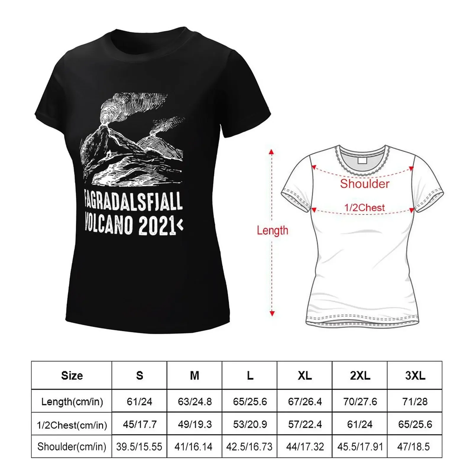 Fagradalsfjall Volcano 2021 T-Shirt cute clothes lady clothes Women t shirt