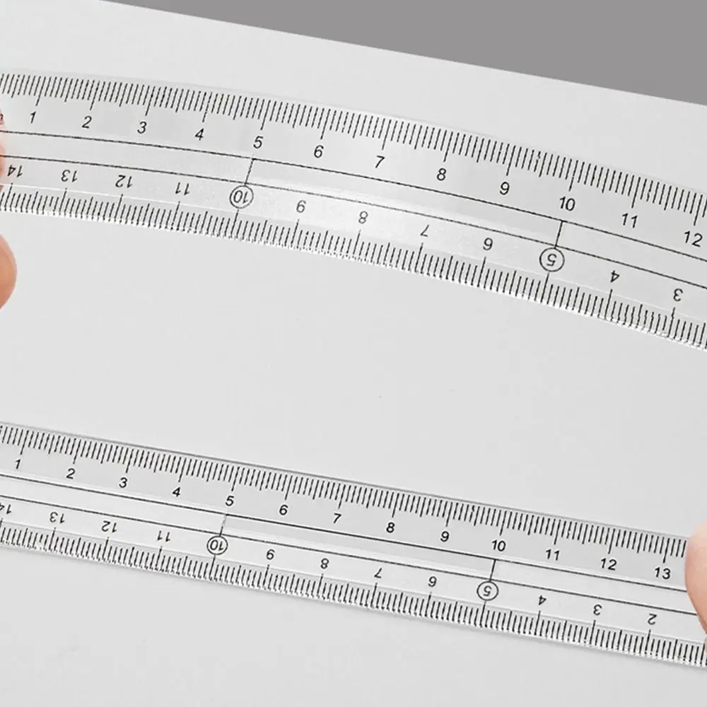 8PCS/Set Plastic Ruler Compasses Set Eraser Straight Ruler Protractor Transparent Set Square Drawing Tool School Office