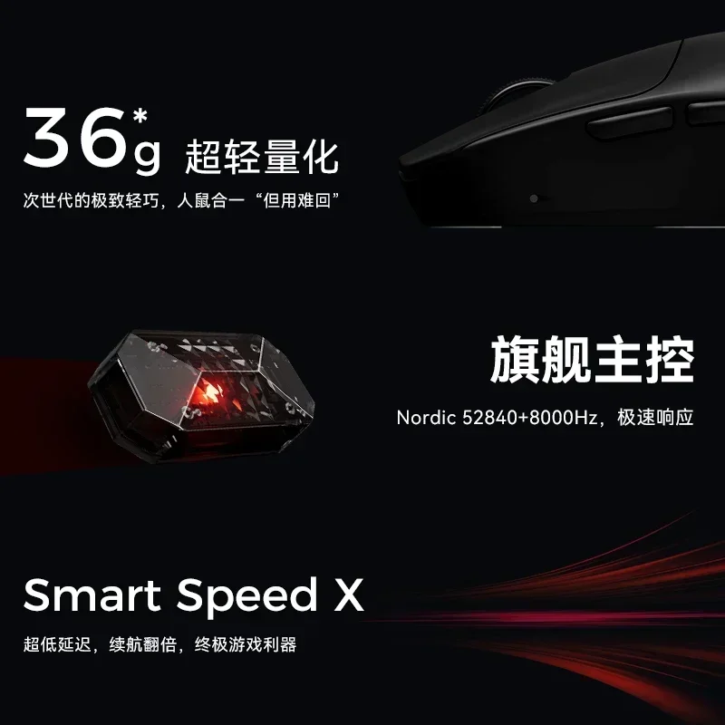 VXE MAD R Esports Mouse Dual Mode 8k 500mah Paw3950 Ergonomic Lightweight 36g Gaming Mouse Computer Accessories Holiday Gift