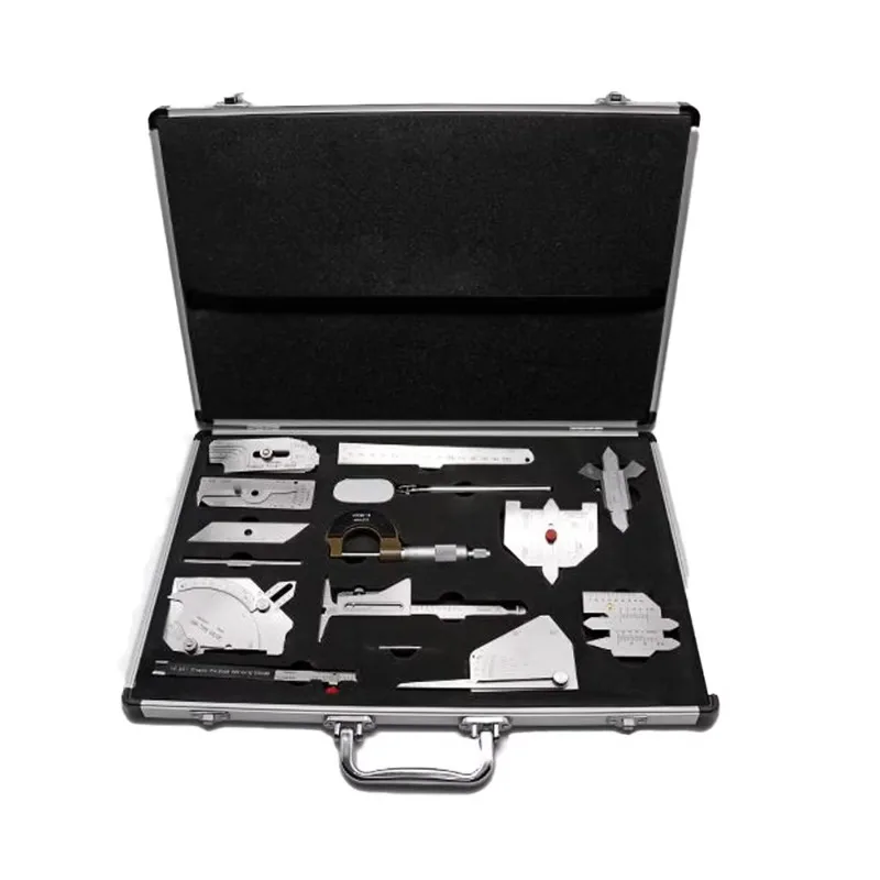 13-Piece set of welding gauge and fillet gauge combined welding measurement tool