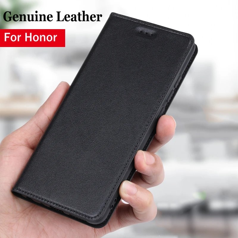 Genuine Leather Flip Case For honor 50 70 10x 9x 8x 7x X6 X7 X8 X9 9A 8C 9c 8A 30 30i 20s 30s play 10i 10 lite 20 pro Cover case