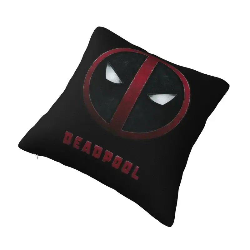 Custom Deadpool Logo Pillow Case Cushions Cover for Sofa Square Pillowcase