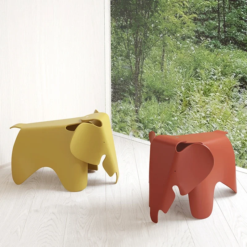 Nordic Elephant Chair Creative Living Room Decoration Plastic Cartoon Stool Home Decoration Decoration Housewarming Gift