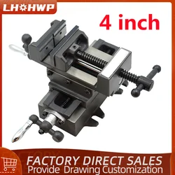 4 Inch Genuine Cross Vise Precision Heavy Duty Mobile Bench Vise Cross Vise for Drilling and Milling Machine Factory Direct Sale