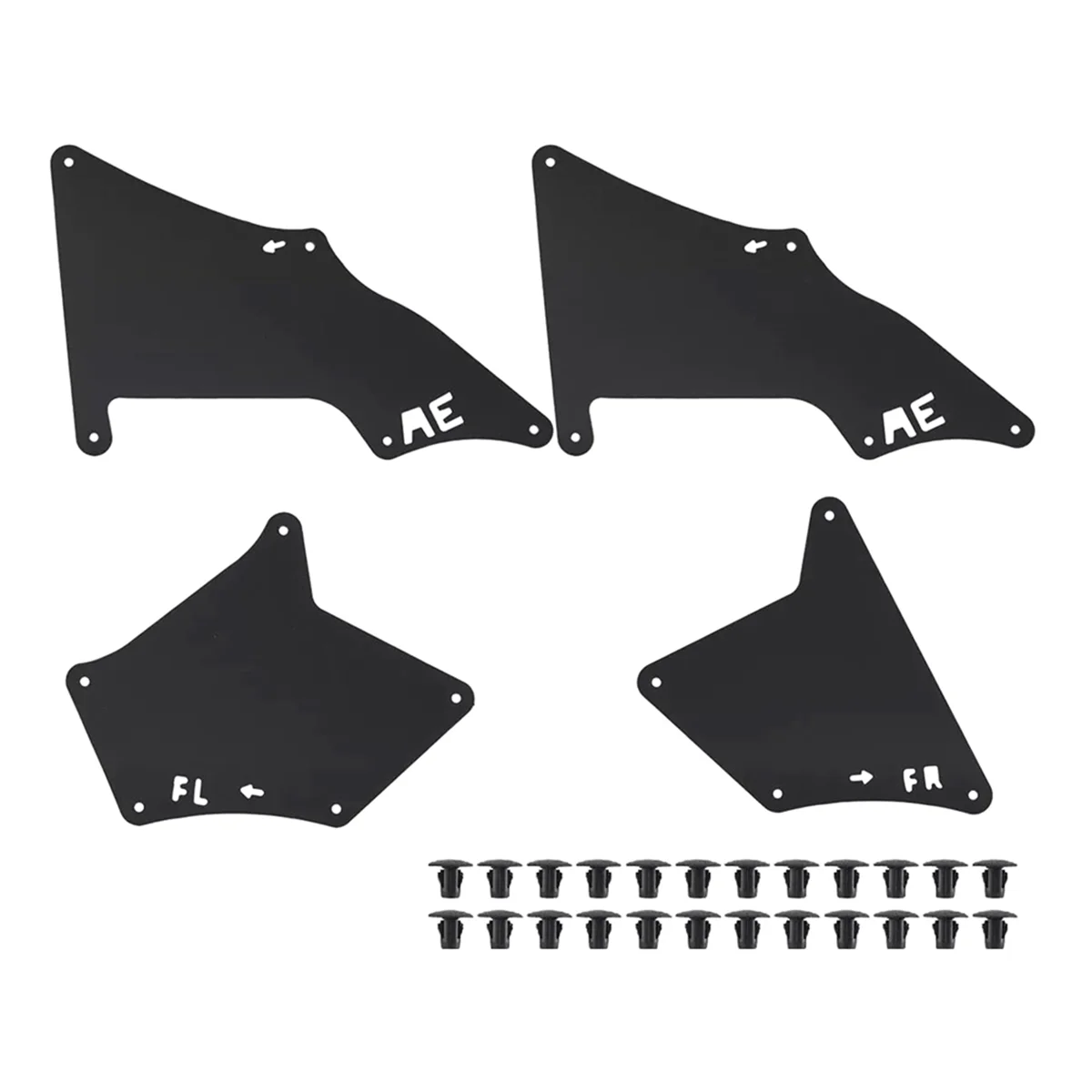 

1 Set High-Quality Car Fender Gasket Seal Protective 53735-35150, 53736-35150, 53886-35020 for Toyota Prado -T45C