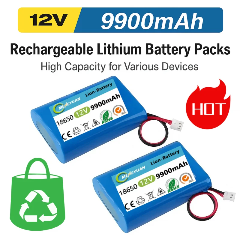 

Bluetooth speaker replacement battery, original factory brand new 12V 3000/9900Ah rechargeable lithium-ion battery pack