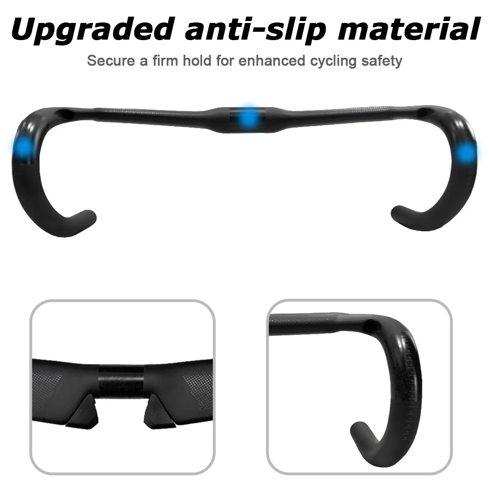 T1000 Vollcarbon-Rennradlenker Sportfahrradlenker Aero-Drop-Bar Rennradzubehör 31,8 X 400/420/440mm – Detail 9