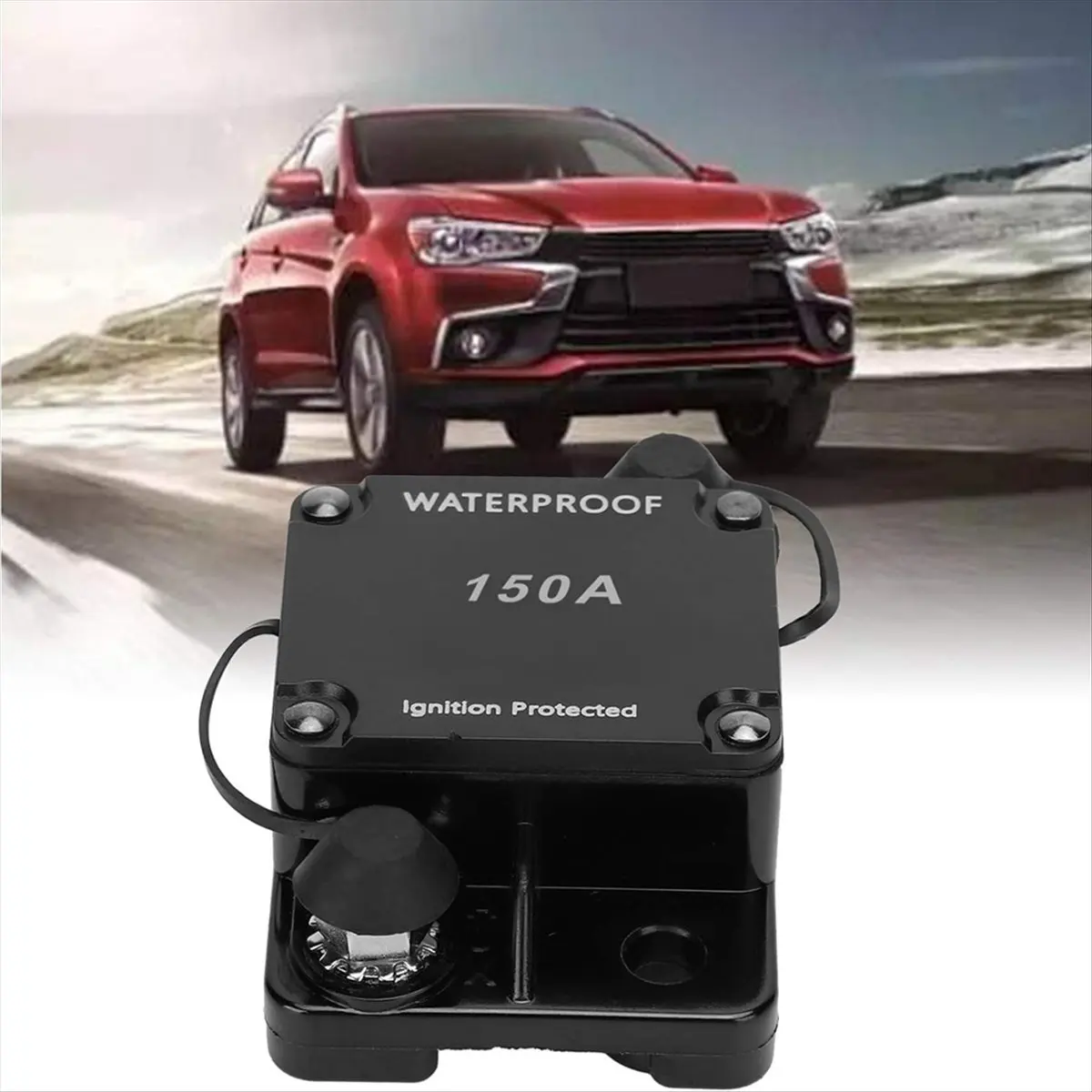 【~ New Y24A】HT-608 Circuit Breaker Waterproof Automatic Switch Auto Reset Holder Inverter Overload DC12-24V 60A