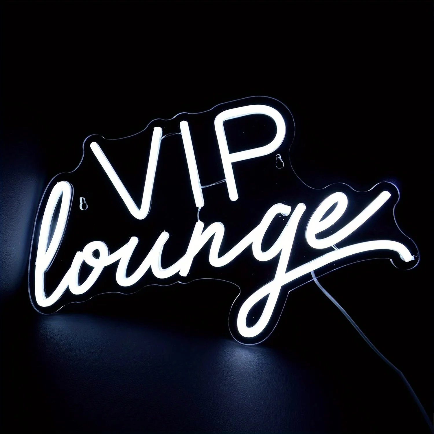 VIP Lounge LED Neon Sign White Business Wall Art Private Club Decoration USB Powered Bar Opening Gift