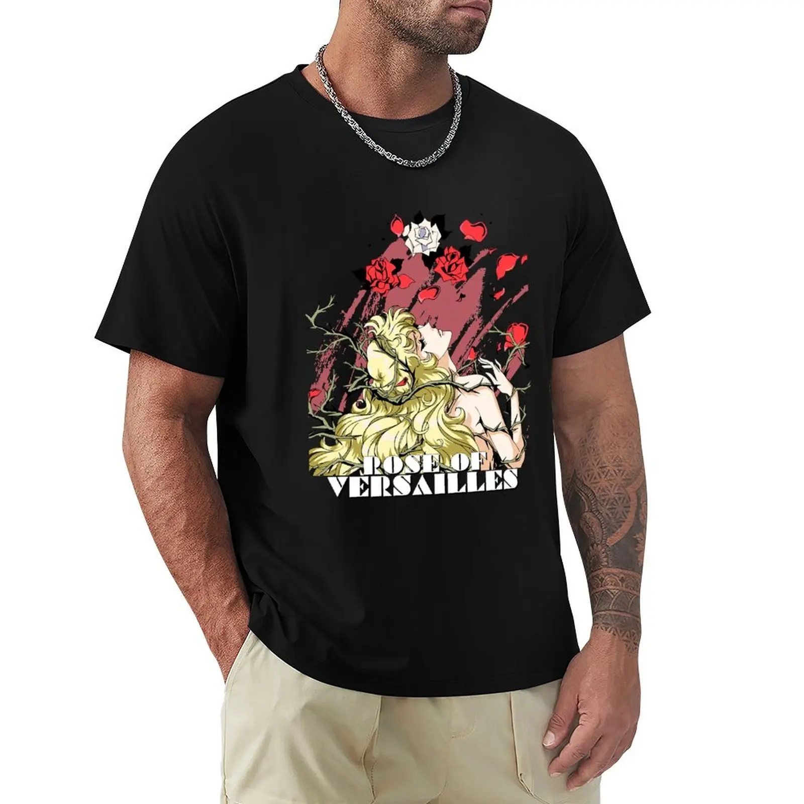 

Rose Tribe Muscular Giant Rose Of Versailles Gift Movie Fans T-Shirt oversize t-shirts man sublime mens vintage t shirts