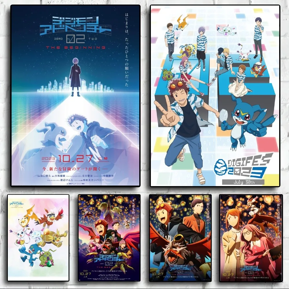 Bilibili Digimon Adventure 02 The Beginning Poster Wall Pictures For Living Room Fall Decor