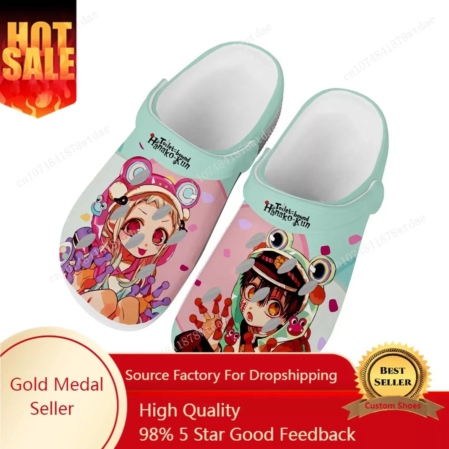 

Toilet Bound Hanako Kun Home Clogs Men Women Youth Boy Girl Customize Water Shoes Cartoon Garden Beach Hole Slippers Sandals