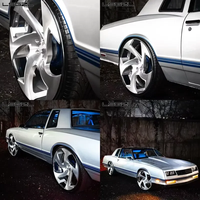 

i LSGZL Custom 18 19 20 21 22 Inch for chevy 5 Lug 5x112 5x114.3 5x120.65 5x127 5X130 6x139.7 Forged Passenger Car Wheels