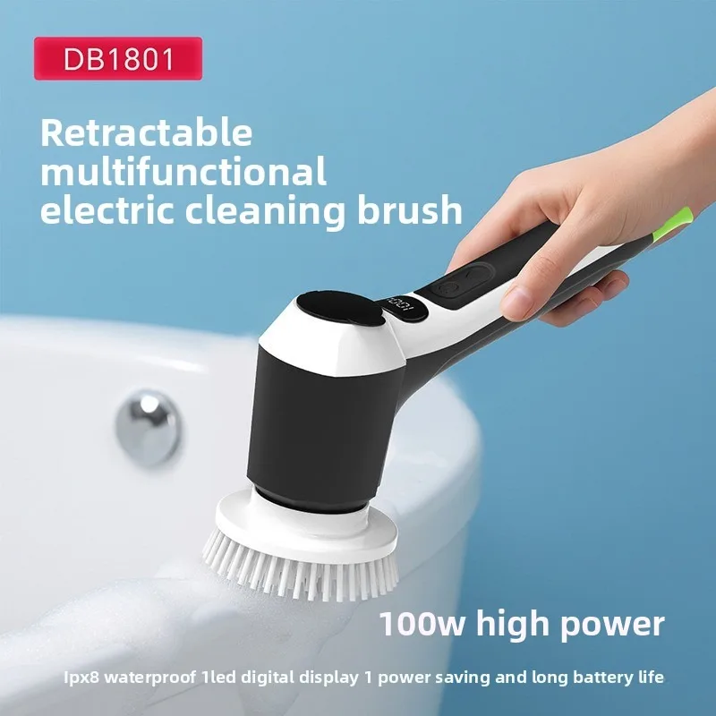Wireless Electric Cleaning Brush Bathroom Window Kitchen Automotive Multifunctional Household Rotating Cleaning Machine