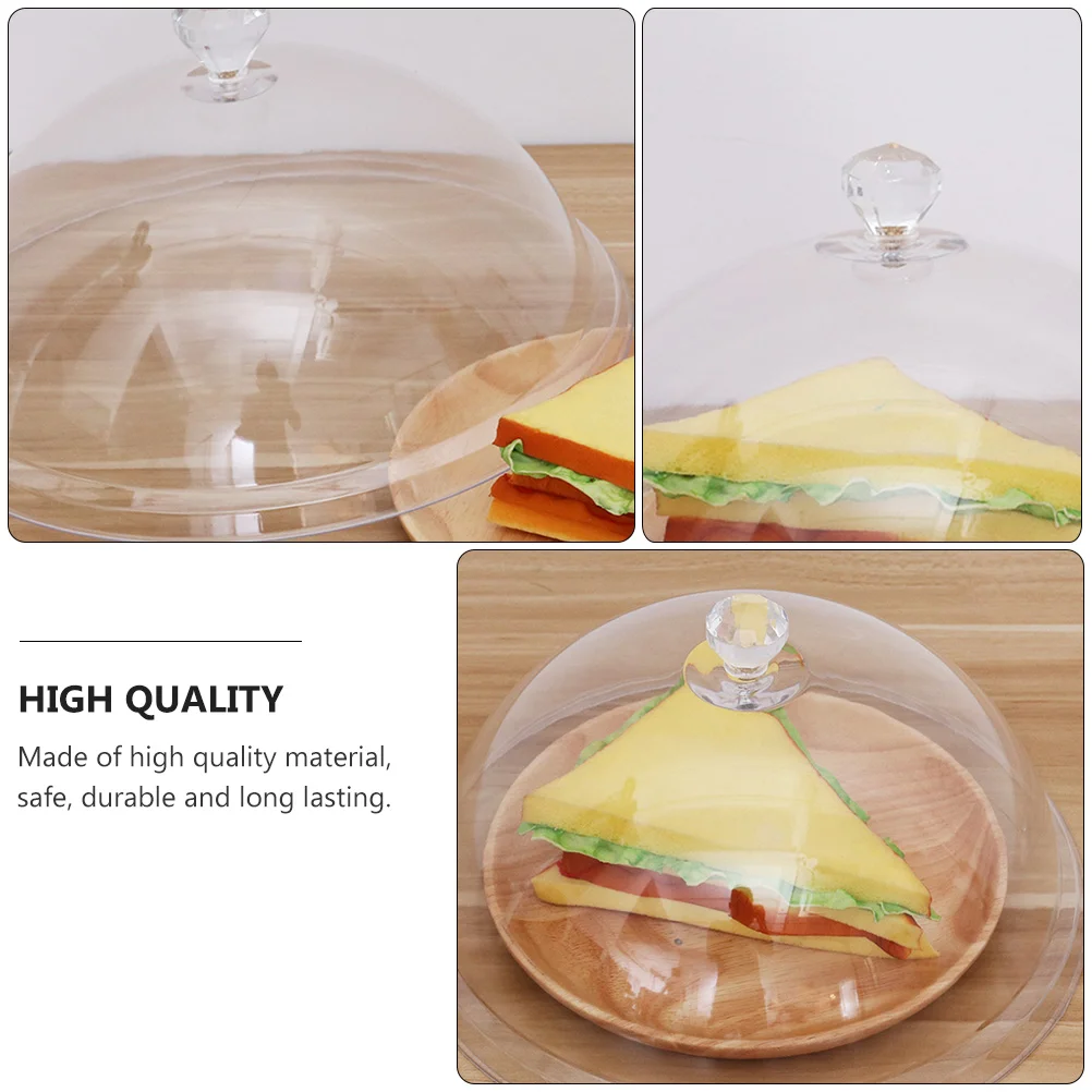 

Acrylic Food Covers Transparent Dust Proof Lid for Outdoor Indoor Use Compatible Hotel Restaurant Party Supplies