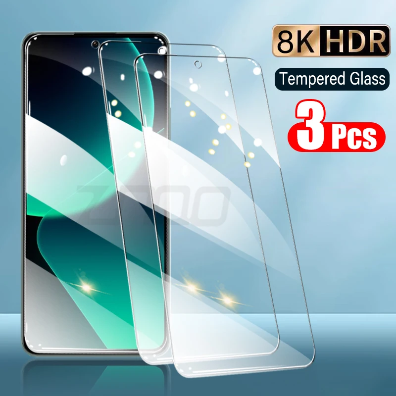 3Pcs Tempered Glass For Xiaomi Mi 13T 12T 11T 10T Pro Screen Protectors Full Cover Xiaomi 11T 12T 13T 9H Glass Protective film