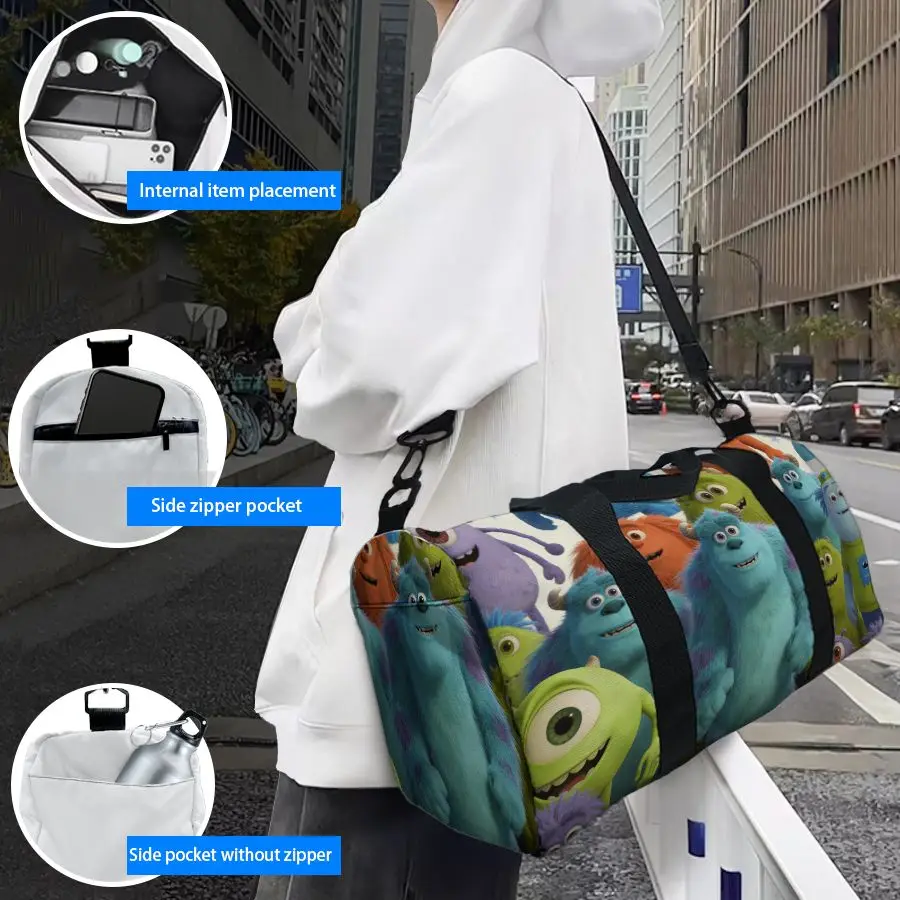 

Сумка-тоут Monsters, Inc., спортивная сумка, сумка через плечо, высокое качество, большая вместимость, модный подарок, для повседневных путешествий