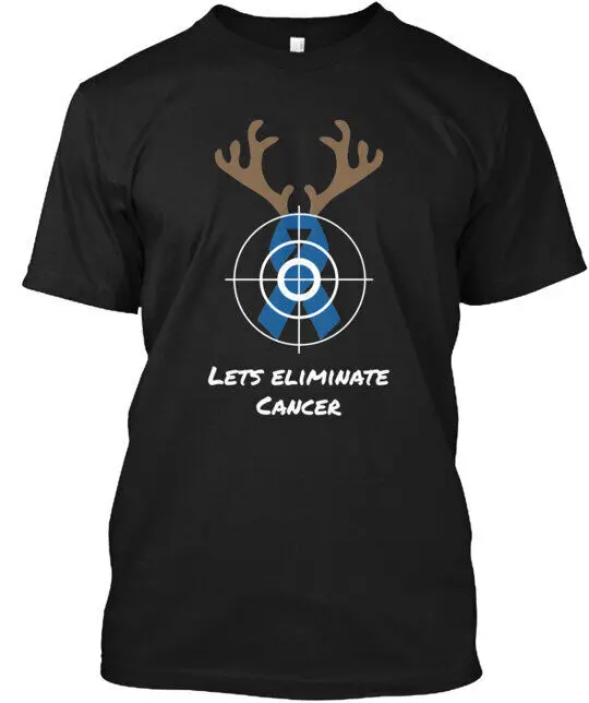 Lets Eliminate Cancer Colon T-Shirt Made in the USA Size S to 5XLHigh Quality 100%Cotton Short Sleeve