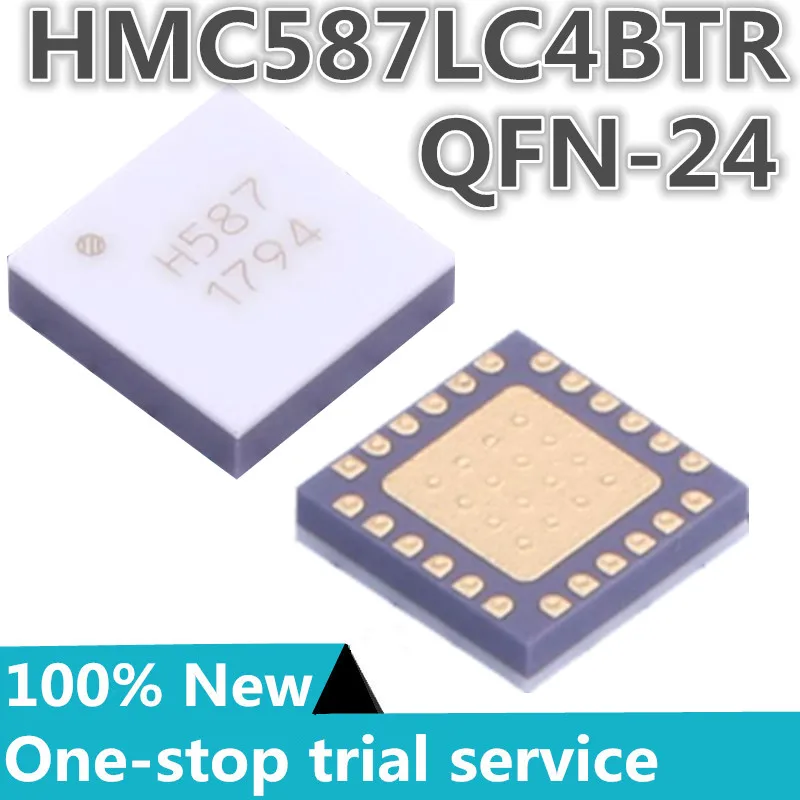 

1-10PCS %New original HMC587LC4BTR HMC587LC4B screen printing H587 QFN-24 RF IC VCO, buffer amplifier radar 5GHz ~ 10GHz