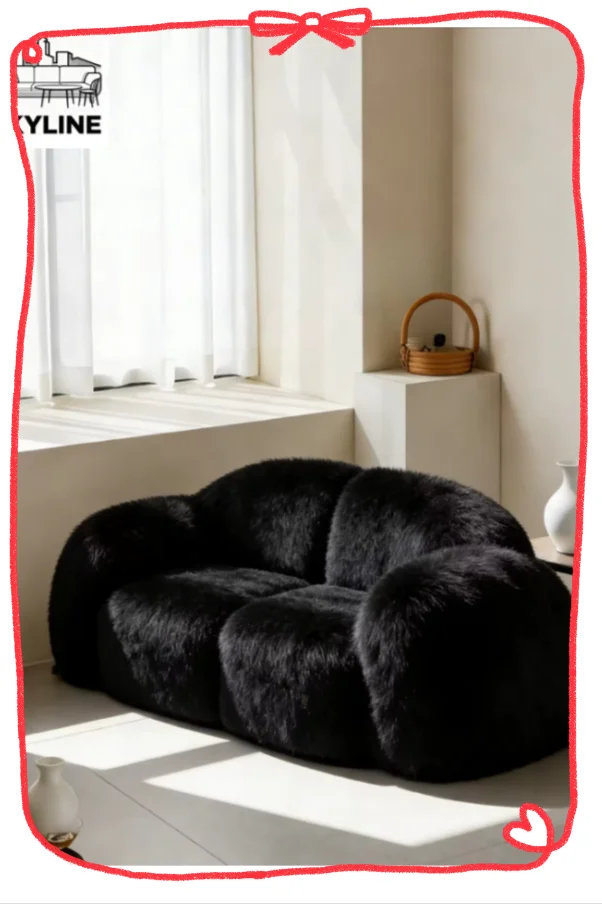 Cloud-Like Plush Single Lounge Sofa Simple Modern Lazy Chair Stylish Decor Furnish For Family Living Room & Bedroom Display Nook