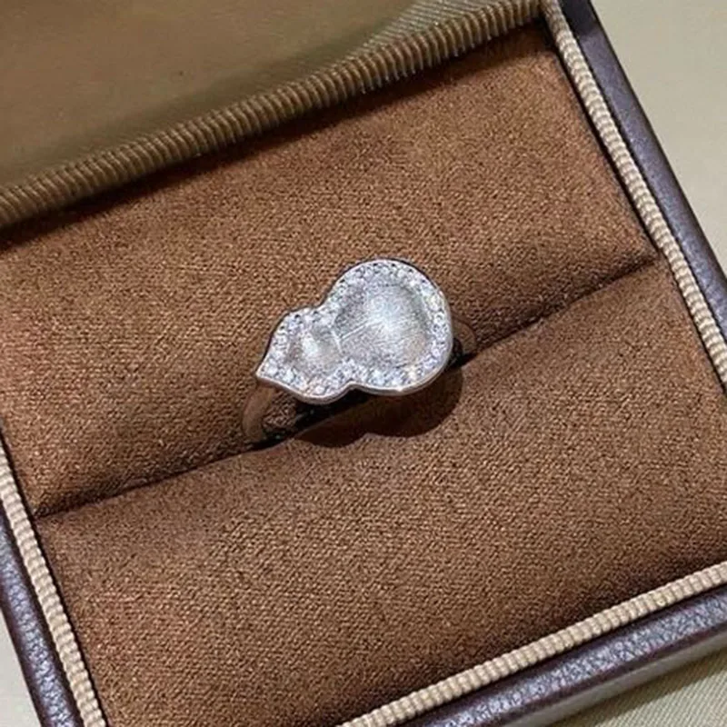 

Кольцо в форме тыквы из 100% стерлингового серебра 925 пробы с цирконием AAA для женщин, ювелирные изделия