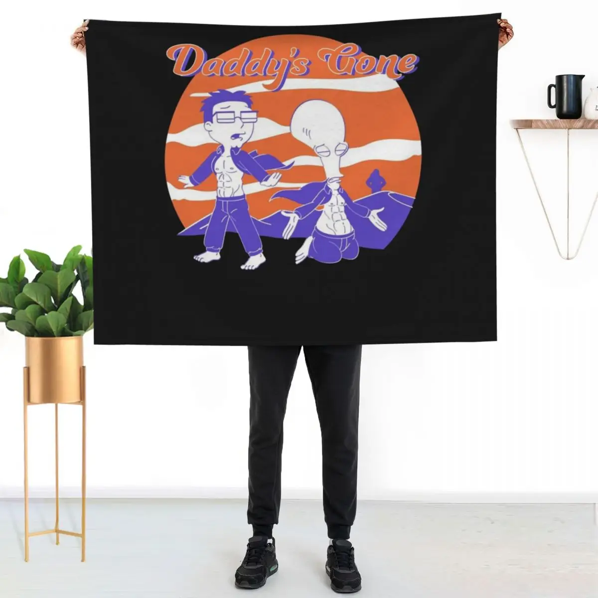 Daddy&x27;s Gone Classic T-Shirt Throw Blanket warm winter Single christmas decoration Camping Thins Moving Blankets