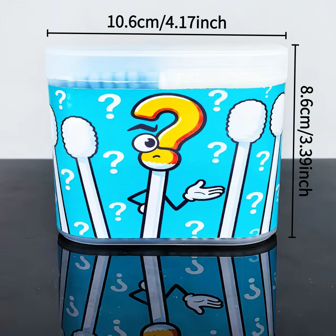 300 قطعة/600 قطعة صندوق نمط الرمز الإبداعي مسحات القطن ، تنظيف الكبار برأسين هدية خاصة مسحات القطن