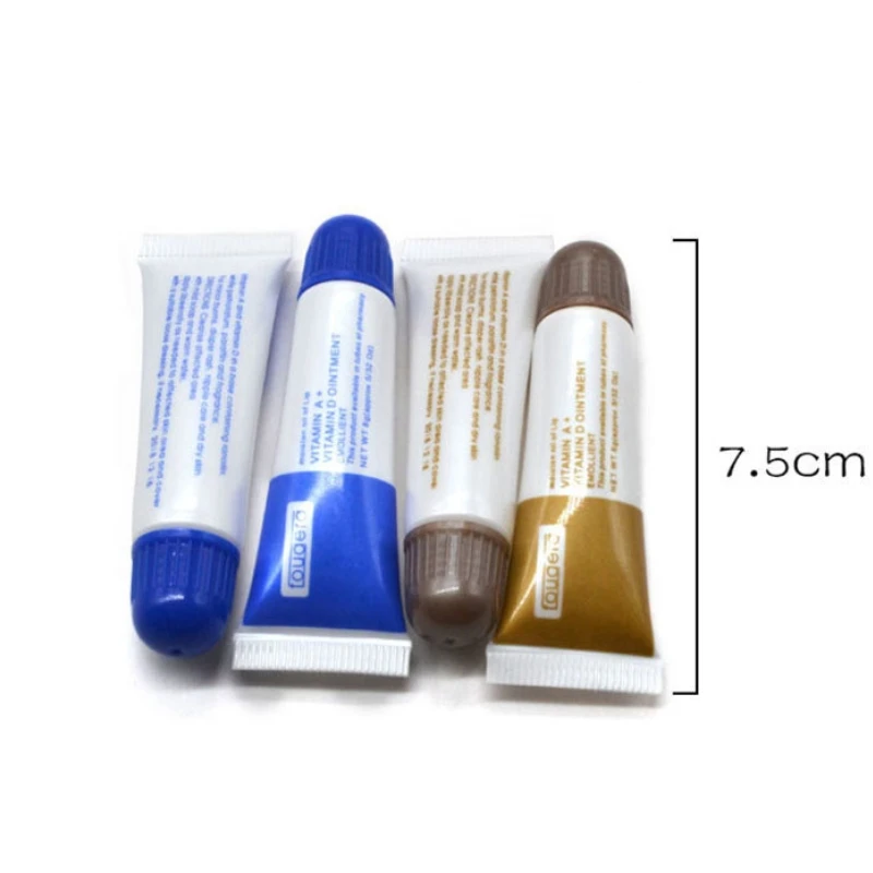 10pcs Tattoo Aftercare Vitamin AD Ointment Eyebrow Tattoo Cream Aftercare Semi Permanent Makeup Tattoo Repair Agent Gel