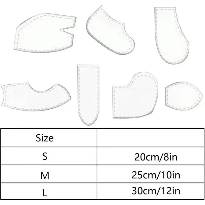 YOMDID 메모리 토끼 봉제 템플릿 동물 인형, 아크릴 퀼팅 템플릿, 초보자용 바느질 패턴