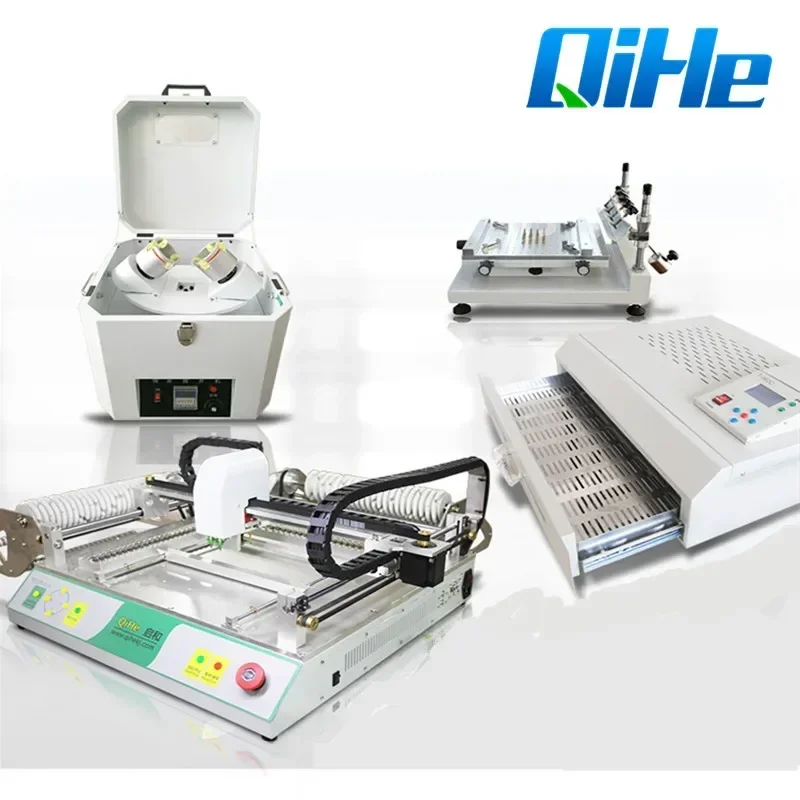 QIHE TVM802BX Automatic Led Assembly Machine Electronic Products Machinery Manual Pick and Place Machine