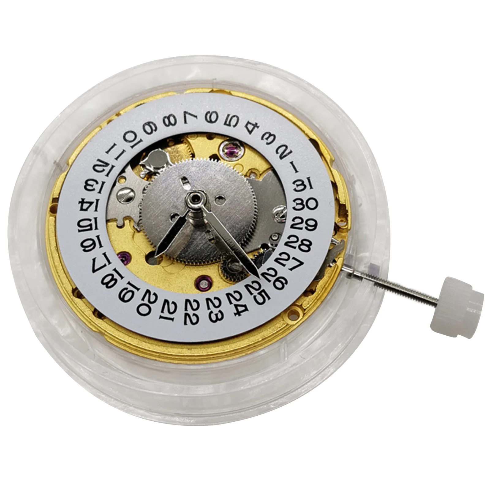 1pc 28800 BPH 25 Jewels Automatic Mechanical Watch Movement 25.6mm 4 Hands Date at 3 for Watch Repair Accessories